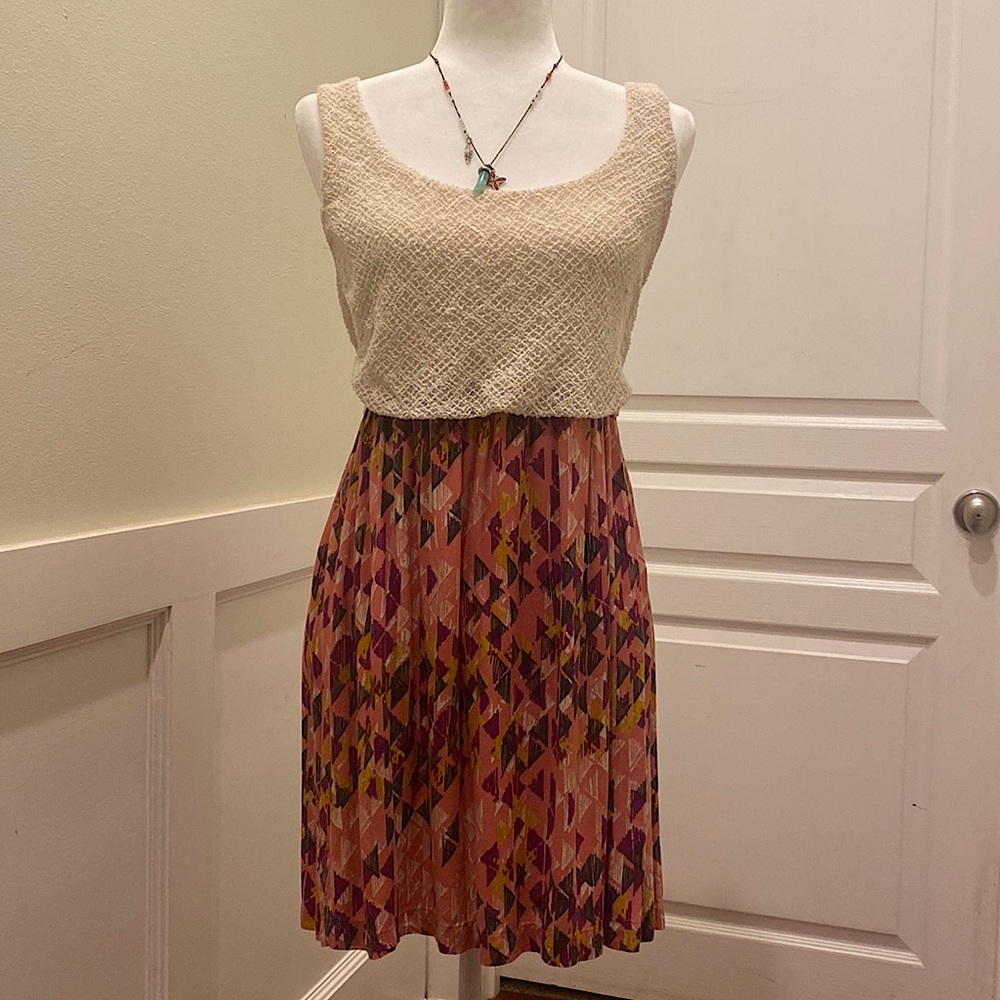 Funky Scoop Neck Dress